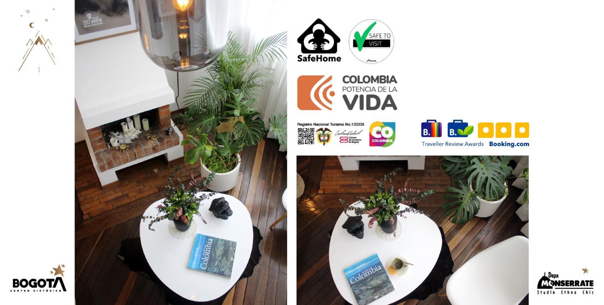 Depa Monserrate - Charming Historic Nest With Breathtaking Mountain Views - Apartaestudio Bogotá Exterior foto